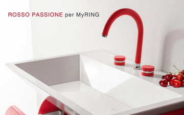 MYRING MULTICOLOR - FMR0112A - 3 hole countertop washbasin tap by Rubinetteria Giulini - view 3